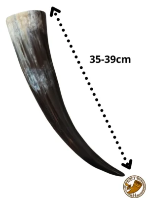 Comprar Cuerno auténtico de res para beber 35 39 cm