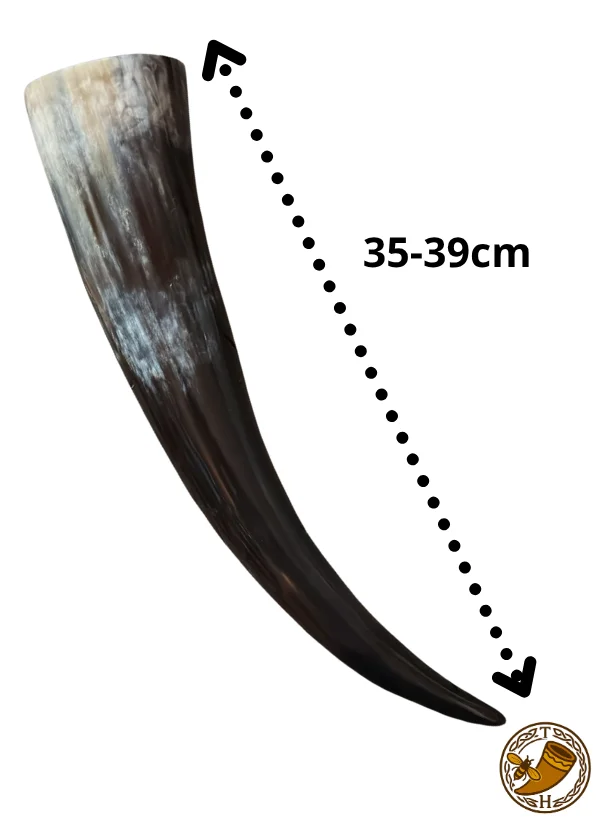 Comprar Cuerno auténtico de res para beber 35 39 cm