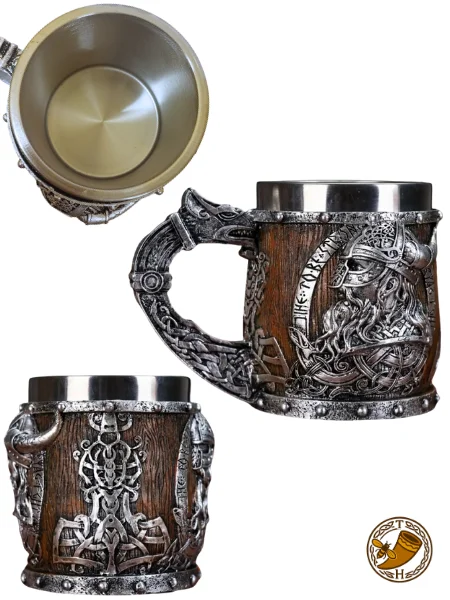 Jarra Vikinga con guerrero nórdico 45cl