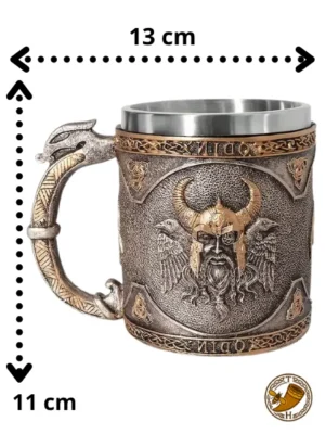 Jarra Vikinga rostro de Odín 45cl