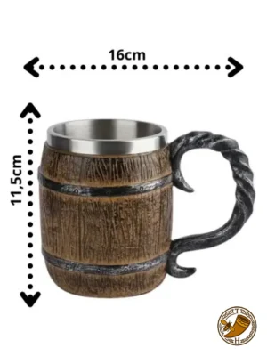 Jarra cerveza madera 40cl