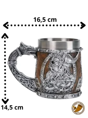 Jarra Vikinga con guerrero nórdico 45cl